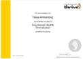 Tessa Armstrong Thrive Certifcate